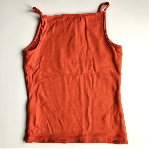 2/$15 Q & A Tank Top Orange Small Juniors - Picture 2 of 15